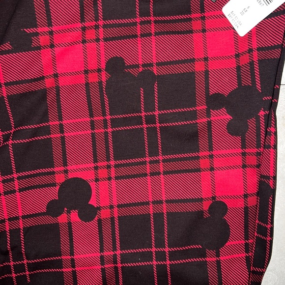 Torrid Disney Mickey Mouse Red Plaid Ponte Pixie Pants Size 6XL - Picture 2 of 4